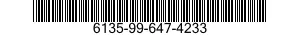 6135-99-647-4233 BATTERY,NONRECHARGEABLE 6135996474233 996474233