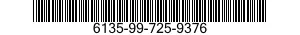 6135-99-725-9376 BATTERY,NONRECHARGEABLE 6135997259376 997259376