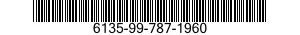 6135-99-787-1960 BATTERY,NONRECHARGEABLE 6135997871960 997871960