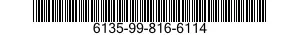 NSN 6135-99-816-6114 6135998166114 998166114 BATTERY