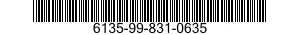 6135-99-831-0635 BATTERY,NONRECHARGEABLE 6135998310635 998310635