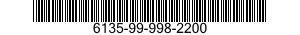 6135-99-998-2200 BATTERY,LITHIUM 6135999982200 999982200