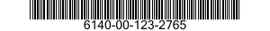 6140-00-123-2765  6140001232765 001232765