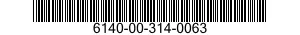 6140-00-314-0063  6140003140063 003140063