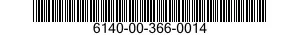 6140-00-366-0014  6140003660014 003660014