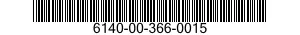 6140-00-366-0015  6140003660015 003660015