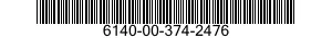 6140-00-374-2476  6140003742476 003742476