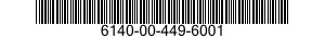 6140-00-449-6001 BATTERY,STORAGE 6140004496001 004496001