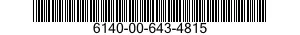 6140-00-643-4815  6140006434815 006434815