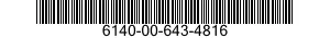 6140-00-643-4816  6140006434816 006434816