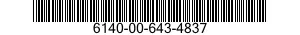 6140-00-643-4837  6140006434837 006434837