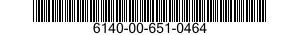 6140-00-651-0464  6140006510464 006510464