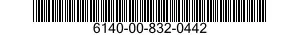 6140-00-832-0442 BATTERY,STORAGE 6140008320442 008320442