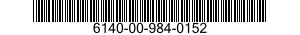 6140-00-984-0152  6140009840152 009840152