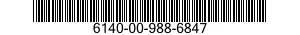 6140-00-988-6847  6140009886847 009886847