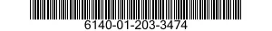6140-01-203-3474  6140012033474 012033474