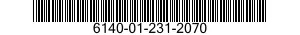 6140-01-231-2070 BATTERY,STORAGE 6140012312070 012312070