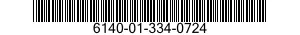 6140-01-334-0724 BATTERY,STORAGE 6140013340724 013340724
