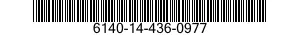 6140-14-436-0977 BATTERY,STORAGE 6140144360977 144360977