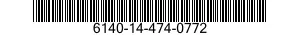 6140-14-474-0772 BATTERY,STORAGE 6140144740772 144740772