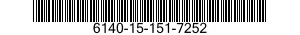 6140-15-151-7252 LEAD,STORAGE BATTERY 6140151517252 151517252