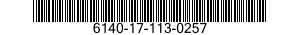 6140-17-113-0257 BATTERY,STORAGE 6140171130257 171130257