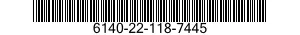 6140-22-118-7445 BATTERY,STORAGE 6140221187445 221187445