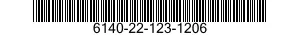 6140-22-123-1206 BATTERY,STORAGE 6140221231206 221231206