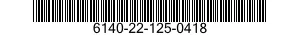 NSN 6140-22-125-0418 6140221250418 221250418 BATTERY,STORAGE