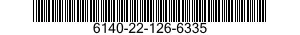NSN 6140-22-126-6335 6140221266335 221266335 BATTERY,STORAGE