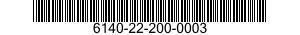 6140-22-200-0003 BATTRI,VIDEO 6140222000003 222000003