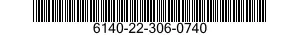 NSN 6140-22-306-0740 6140223060740 223060740 BATTERY,ALKALI