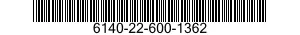 6140-22-600-1362 BATTERY,STORAGE 6140226001362 226001362