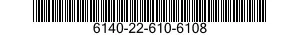 NSN 6140-22-610-6108 6140226106108 226106108 BATTERY,STORAGE