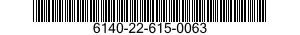 6140-22-615-0063 BATTERY POWER SUPPLY 6140226150063 226150063