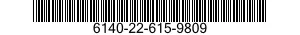 6140-22-615-9809 BATTERY,STORAGE 6140226159809 226159809