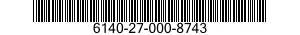 6140-27-000-8743 BATTERY,STORAGE 6140270008743 270008743