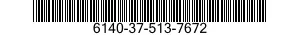6140-37-513-7672 BATTERY,STORAGE 6140375137672 375137672