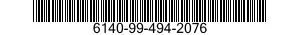 6140-99-494-2076 BATTERY ASSEMBLY 6140994942076 994942076