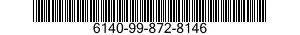 6140-99-872-8146 BATTERY,NONRECHARGEABLE 6140998728146 998728146