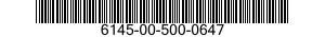 6145-00-500-0647 CABLE,POWER,ELECTRICAL 6145005000647 005000647