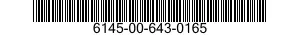 6145-00-643-0165  6145006430165 006430165