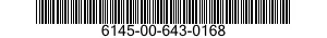 6145-00-643-0168  6145006430168 006430168