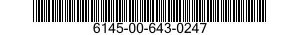 6145-00-643-0247 CABLE,SPECIAL PURPOSE,ELECTRICAL 6145006430247 006430247