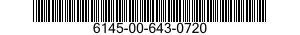 6145-00-643-0720  6145006430720 006430720