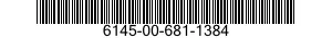 6145-00-681-1384 CABLE,POWER,ELECTRICAL 6145006811384 006811384