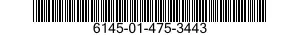 6145-01-475-3443 CABLE,POWER,ELECTRICAL 6145014753443 014753443