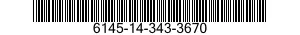 6145-14-343-3670  6145143433670 143433670