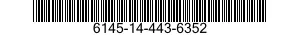 6145-14-443-6352 CABLE,POWER,ELECTRICAL 6145144436352 144436352