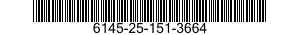 6145-25-151-3664 CABLE ASSEMBLY,SPECIAL PURPOSE,ELECTRICAL 6145251513664 251513664